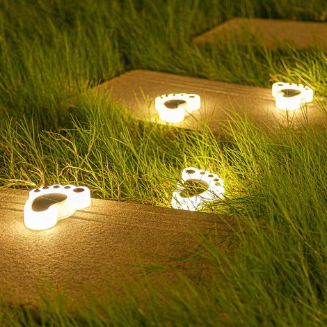 Solarbetriebene Bodeneinbauleuchten für den Außenbereich, Gartenleuchten, geeignet für Rasenflächen, Terrassen, Plattformen, Einfahrten, Gehwege und andere Orte.