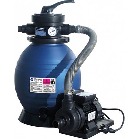 GRE – Groupe de filtration piscine 4 m3/h – Débit max 4 m3/h – Pompe à sable 320 mm – Multi-voies 4 fonctions – Compacte et peu d'entretien (1/7)