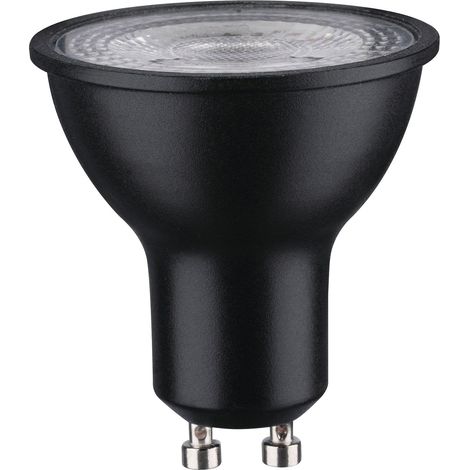Lampe LED réflecteur RAL9004 7 watts gradable Ampoule Noir mat Lumière efficace Blanc neutre 4000 K GU10 (1/5)