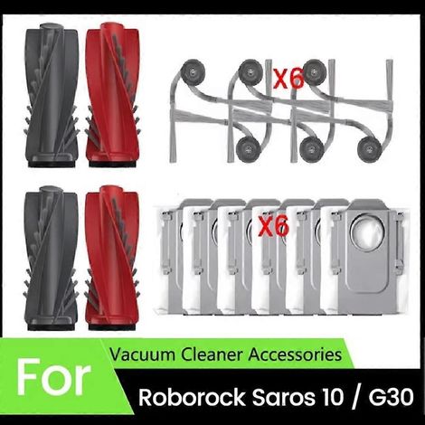 Brosse pour aspirateur 16PCS de remplacement Kit pour Saros 10 / G30 Robot Aspirateur Main Side Brosse Dust Bags (1/5)