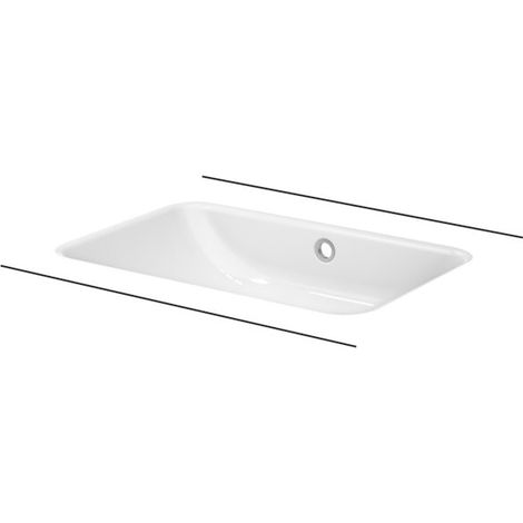BETTE A136-403 Lavabos rectangulaires One sous-plan (1/2)