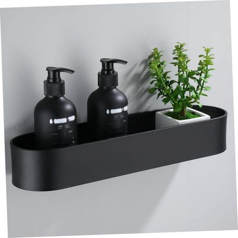 Rack de rangement de salle de bains en aluminium nordique Rack-Style C Unique Layer 30CM, mobilier robuste et élégant (1/4)