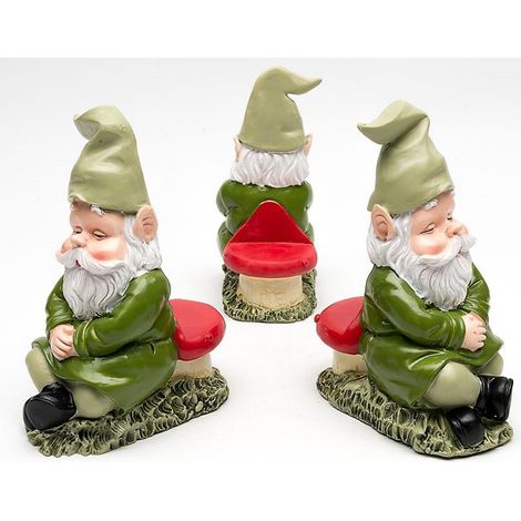 Sleeping Gnome Plant Pot Feet - Set of 3