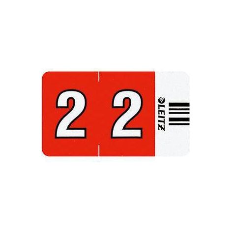 Leitz Ziffernsignal Orgacolor 66021000 rot 500 St./Pack.