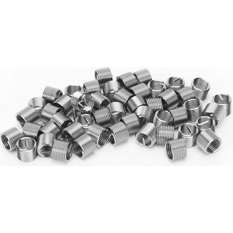 50 inserts filetés mâle femelle réducteur écrou réparation outil acier inoxydable fixation M8x1x1.5D (1/5)