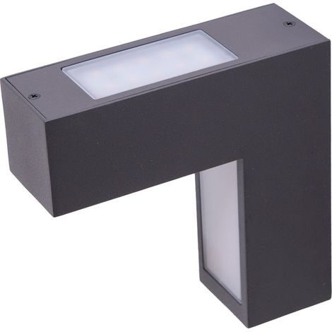 Naeve ANGUS Applique d'extérieur moderne à LED en forme de L, anthracite, 3 000 K, IP54 (1/5)