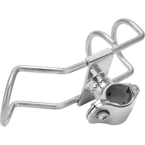 Support de canne à pêche en acier inoxydable 316 de qualité marine, fixation sur rail, douille pour canne à pêche pour tube de 25 mm, bateaux et yachts (1/5)