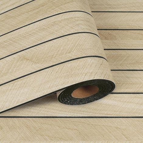 3D Panneau Mural Decoratif en Lattes de Bois Chevrons Marron Clair 42.8cmx200cm Papier Peint Tasseau de Bois Salon Chambre Panneaux Muraux Acoustiques en Mousse Intérieur Mur TV Couloir (1/5)