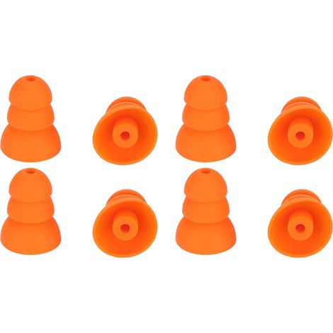 cuscinetti auricolari in silicone antirumore, di ricambio per cuffie Se846, Se535, Se215 con foro interno da 2,0 a 3,5 mm, colore arancione. (1/5)