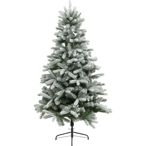 Sapin de Noël artificiel Vert Foncé Floqué enneigé H 180 cm - Feeric Christmas (1/5)