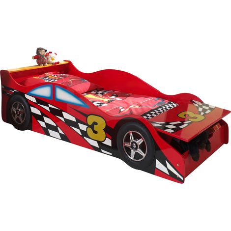 Lit 70x140 Race Sommier inclus Vipack Car beds - Rouge (1/3)