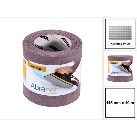 Abranet rouleaux abrasifs 115 mm x 10 m Grain: 400