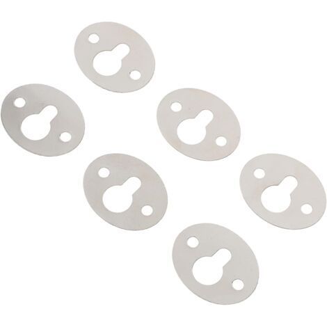 15 pieces Keyhole Brackets Oval Shape Picture Frame Hangers Strong Metal Fixations For Wall Mounting Shelves Cabinets Artwork And Mirrors (1/5)