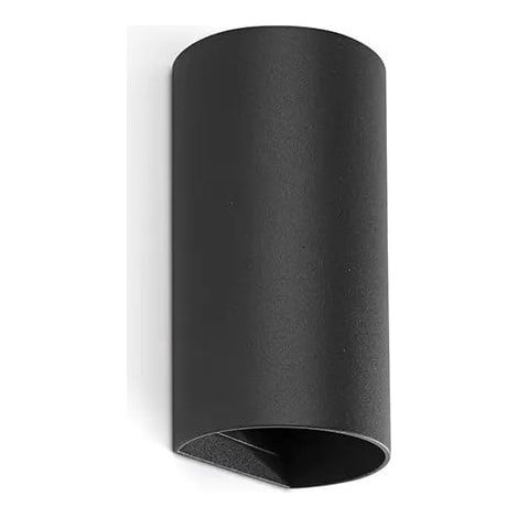 SOLE applique murale ronde noire lisse 40539 (1/2)