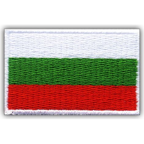 Aufnäher mit bulgarischer Flagge – zum Aufbügeln/Heißsiegeln – gestickter Aufnäher/Abzeichen/Emblem
