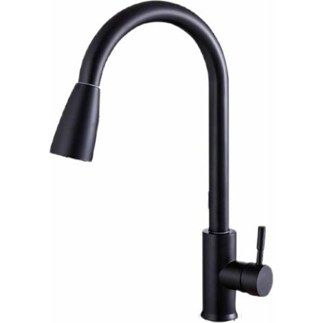 Kitchen mixer - Swivel faucet, pull-out faucet, stainless steel (1/5)