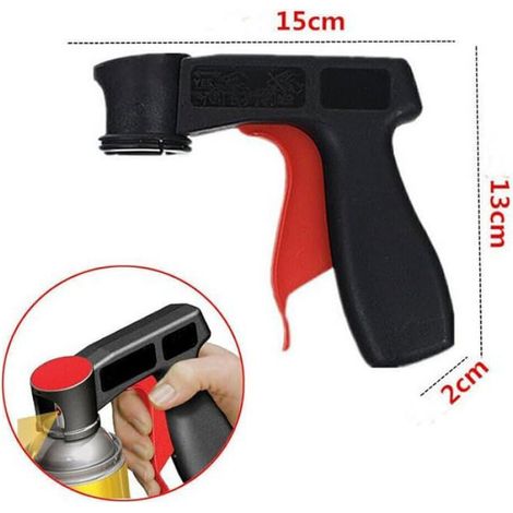 Pistolet Aérosol - Poignée Universelle Pour Bouteilles De Peinture - Compatible Avec La Plupart Des Bombes Aérosols - 2 Pièces (1/3)