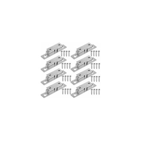 8-teiliges Kugelverschluss-Set, Doppelkugelverschlüsse, Türverschlüsse, Möbelverschlüsse, 50-mm-Doppelkugelverschlüsse mit 32 Schrauben – Fei Yu – Crezuo (1/4)