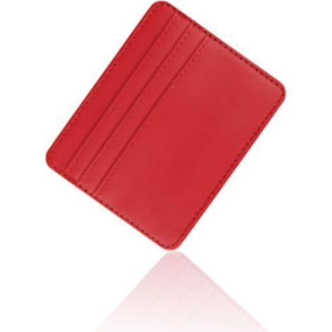 Portefeuille ultra-fin en cuir avec compartiments, porte-cartes de crédit, pour cartes et billets, pour hommes et femmes (1/5)