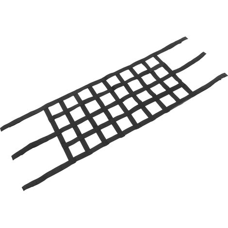 Filet de toit de voiture en polypropylène, poche de rangement, hamac de toit, filet de rangement intérieur pour camping et voyages, noir