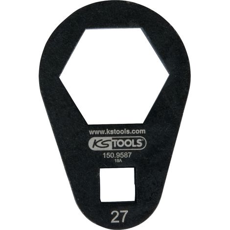 KS Tools 3/8" Einsteck-Ringschlüssel, extra flach, 27 mm - 150.9587 (1/2)