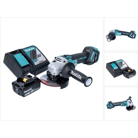 Smerigliatrice angolare a batteria Makita DGA 513 RT1 18 V 125 mm brushless + 1x batteria ricaricabile 5,0 Ah + caricabatteria (1/5)