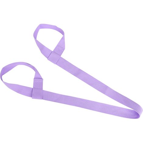 Sangle de transport réglable pour tapis de yoga, ceinture de sport portable (violet clair) (1/5)