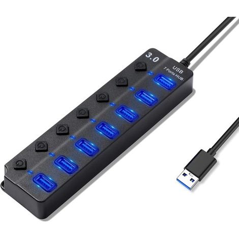 Questa docking station multifunzionale 7 in 1 è dotata di porte USB 3.0 e 2.0,offrendoti diverse opzioni per lavorare (1/5)