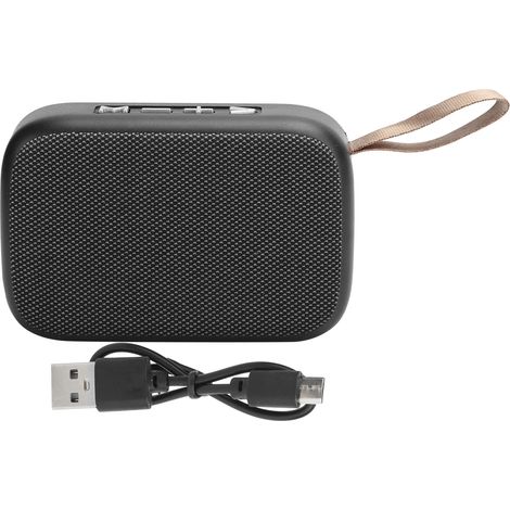 Enceinte Bluetooth Portable avec Subwoofer, Radio FM, USB et Son Stéréo Mini - Couleur Café (1/5)