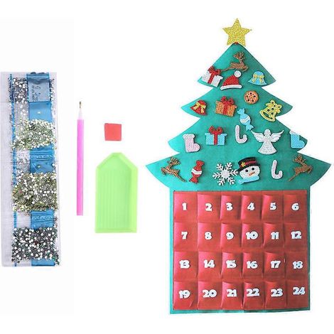 Wand- und Fensterdekoration, Gemälde, Weihnachtsbaum-Hängekarte, Heimdekoration