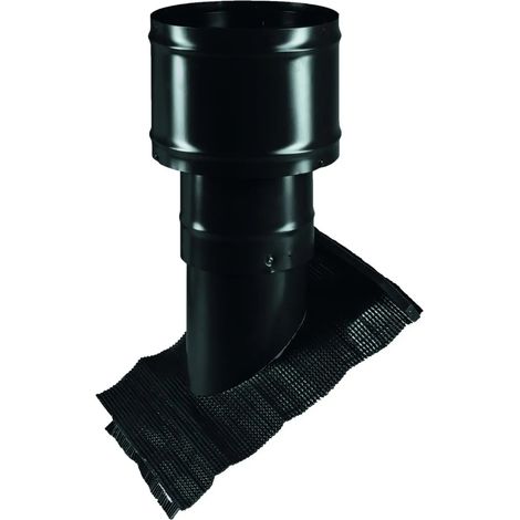 Pluggit Campana de techo aislada DN180, negro, DHBS-180