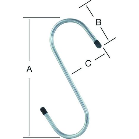 Vormann Hängs dran S-Haken 175X65X52 mm verzinkt (1/2)