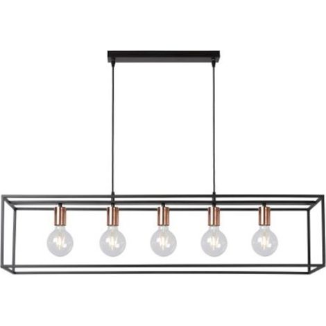 Suspension intérieure Led Arthur 5 points lumineux - Lucide (1/7)