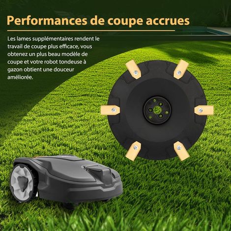 【Coupe Plus Efficace】Disques de Lame + 6 Lames de Remplacement Compatibles avec Husqvarna G3-P15,Automower 305,310,315,315x,405,410,415x,435,535 AWD Séparateur de Lame pour Tondeuse Robotisée (1/2)