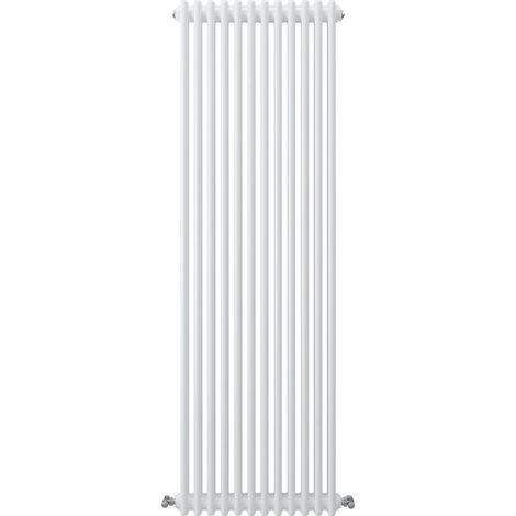 Acezanble Vertical Traditional Cast Iron Style Radiator 1800x560mm 3 Column White