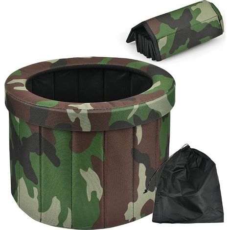 Portable Folding Toilet Set for Camping and Outdoors - Folding Stool for Car and Holiday (1/5)