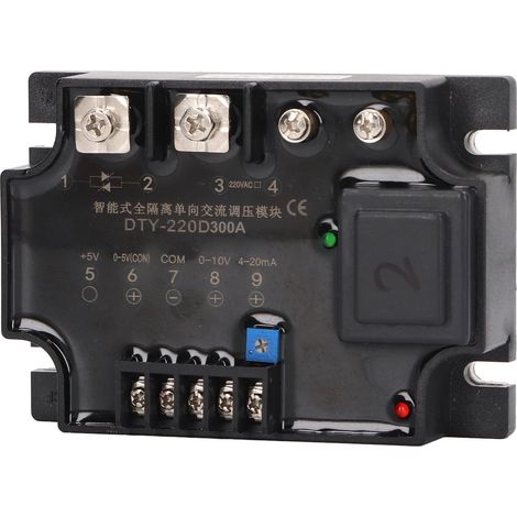Module régulateur de tension alternative monophasé entièrement isolé DTY-220D300A, variateur de tension résistif, AC 220V (1/5)