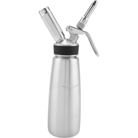 Distributeur de crème et mousseur en acier inoxydable avec trois embouts pour accessoires de dessert (500 ml) (1/5)