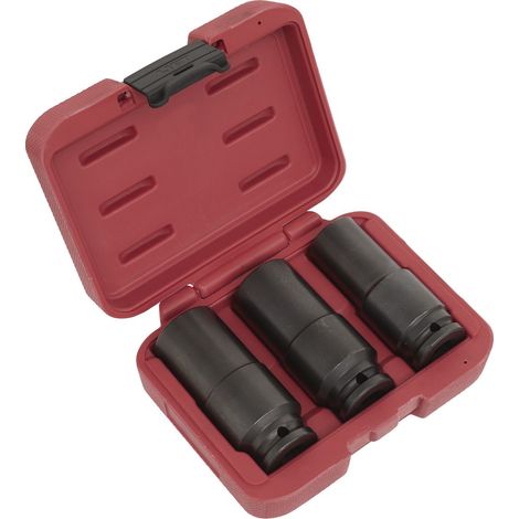 Sealey Deep Weighted Impact Socket Set 1/2Sq Drive 3pc SX319 (1/4)