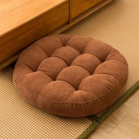 Grand tapis de sol rond, adapté aux chaises, canapés ou tapis de yoga tapis de sol pour salle de yoga, 55 cm. (1/4)