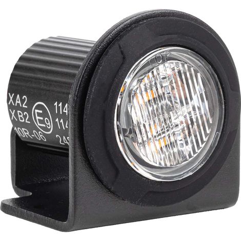 Runde orangefarbene LED-Warnleuchte R65 12V 24V 12W amio-04864 (1/5)