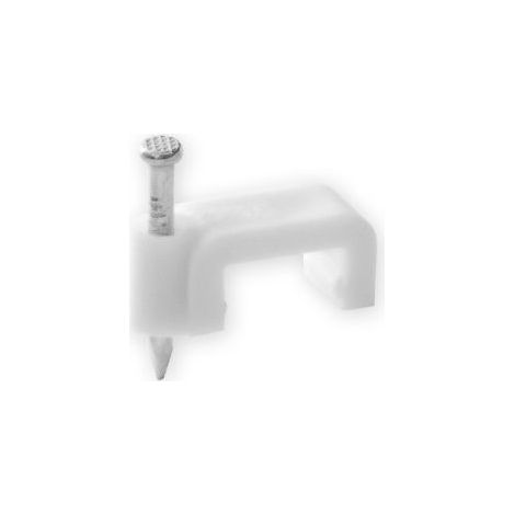 Support De Câble Plat Ydyp 3x1.5 - Blanc - 25 Pièces - Organisation Des Câbles - Fixation Esthétique (1/5)