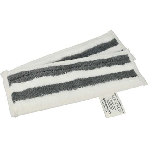 2x Replacement covers compatible with Kärcher SC 5 EasyFix, SC 5 EasyFix Iron steam cleaner, steam mop - microfiber, black/white