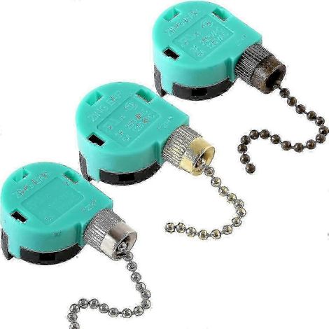 Interrupteur de ventilateur de plafond à 3 vitesses, 4 fils, peut remplacer le ZE-268S6, couleur bronze. (1/5)