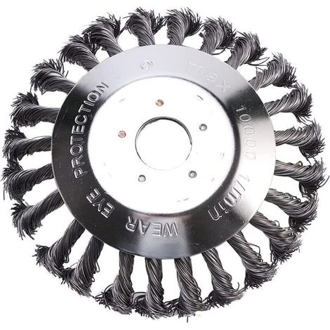 Universeller Freischneiderkopf 150 x 25,4 mm Stahldraht für Rasenmäher, 6 Zoll runder Unkrauttrimmer zur effektiven Moosentfernung, Gartengeräte (1/4)