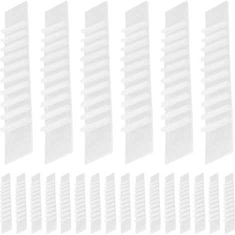 100 bandes adhésives antidérapantes en silicone pour cintres, accessoires de penderie et décoration intérieure. (1/5)