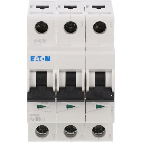 Disjoncteur 3P B 8A 15kA AC FAZ-B8/3 278842
