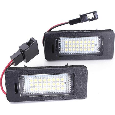 Lot de 2 lampes LED pour plaque d'immatriculation (compatibles Audi A4, A5, Q5, S5 et TT, modèles 2008-2013) - Sans erreur (1/5)
