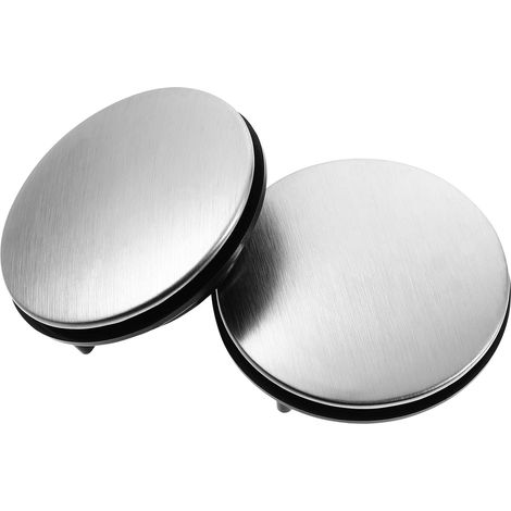 NineClouds Couvercle de trou de robinet d'évier couvercle de distributeur de savon en acier inoxydable pour cuisine ensemble de 2 (1/5)