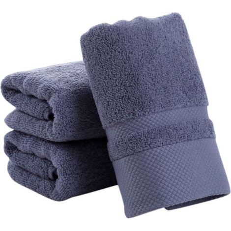 Toalla De Baño De Algodón Suave Y Absorbente Para Adultos Toalla De Lavado Rápido Para Rostro Mano Y Ducha Toalla De Baño De Color Sólido (1/5)